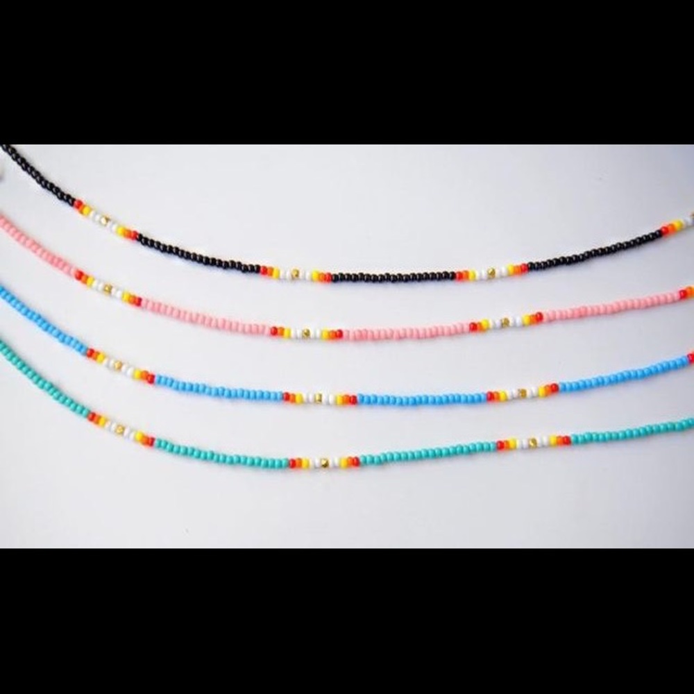 custom VSCO seed bead choker necklace